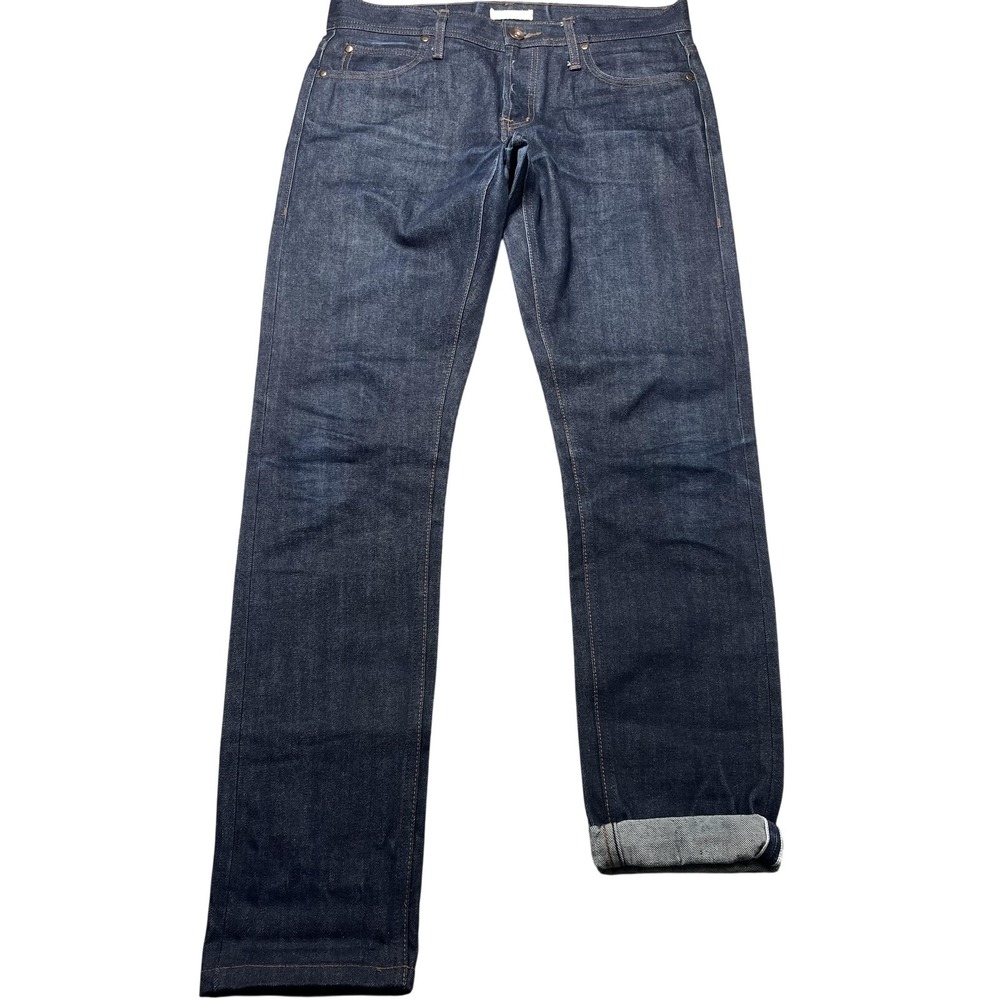 Unbranded Brand 14.5 oz Selvedge Jeans Mens Size 33 Blue Tight Fit UB401 Denim
